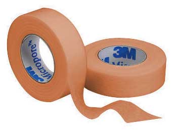 Micropore Tan (Skin Tone) Hypoallergenic Paper Surgical Tape. 12mm x 9.1m. Pack of 24