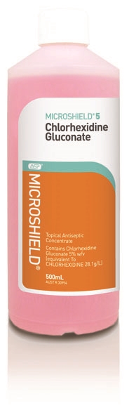 Microshield 5 - 500ml Chlorhexidine 5%