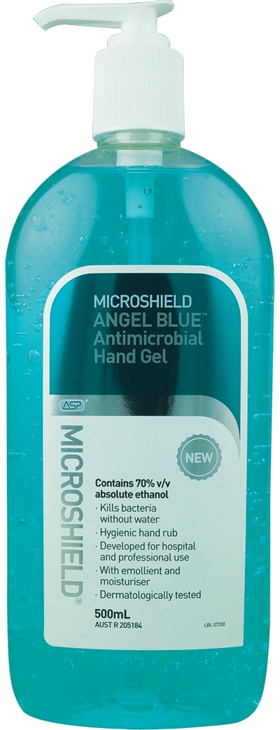 MicroshieldAngelBlueAntimicrobialHandGel500Ml