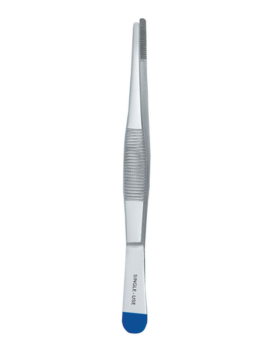 Multigate Dressing Forceps Fine 12.5cm Straight. Sterile, Pack of One