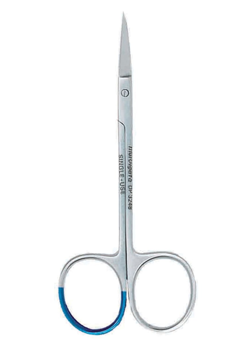 Multigate Iris Scissors 11.5cm Straight Sterile, Pack of One 