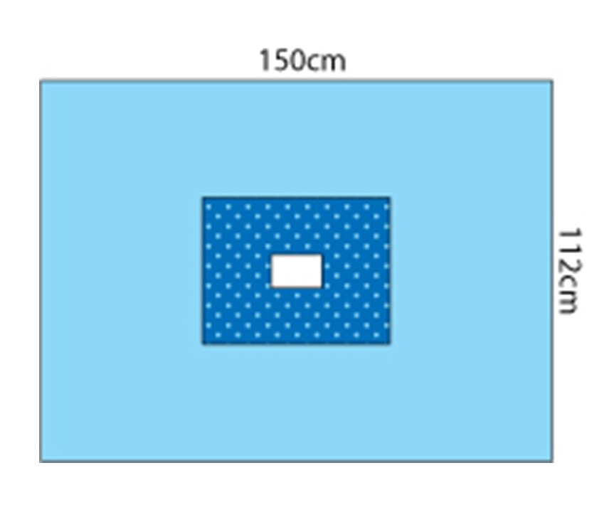 MultigateMedicalProtex4DrapeWithAdhesiveReinforcedRectangularApertureReinforcementAroundAperture%2c112X150Cm%2cBoxOf20