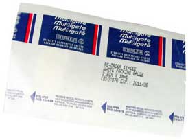 Multigate Packing Gauze 2.5cm x 1m. Sterile, Individually Packed. Box of 10