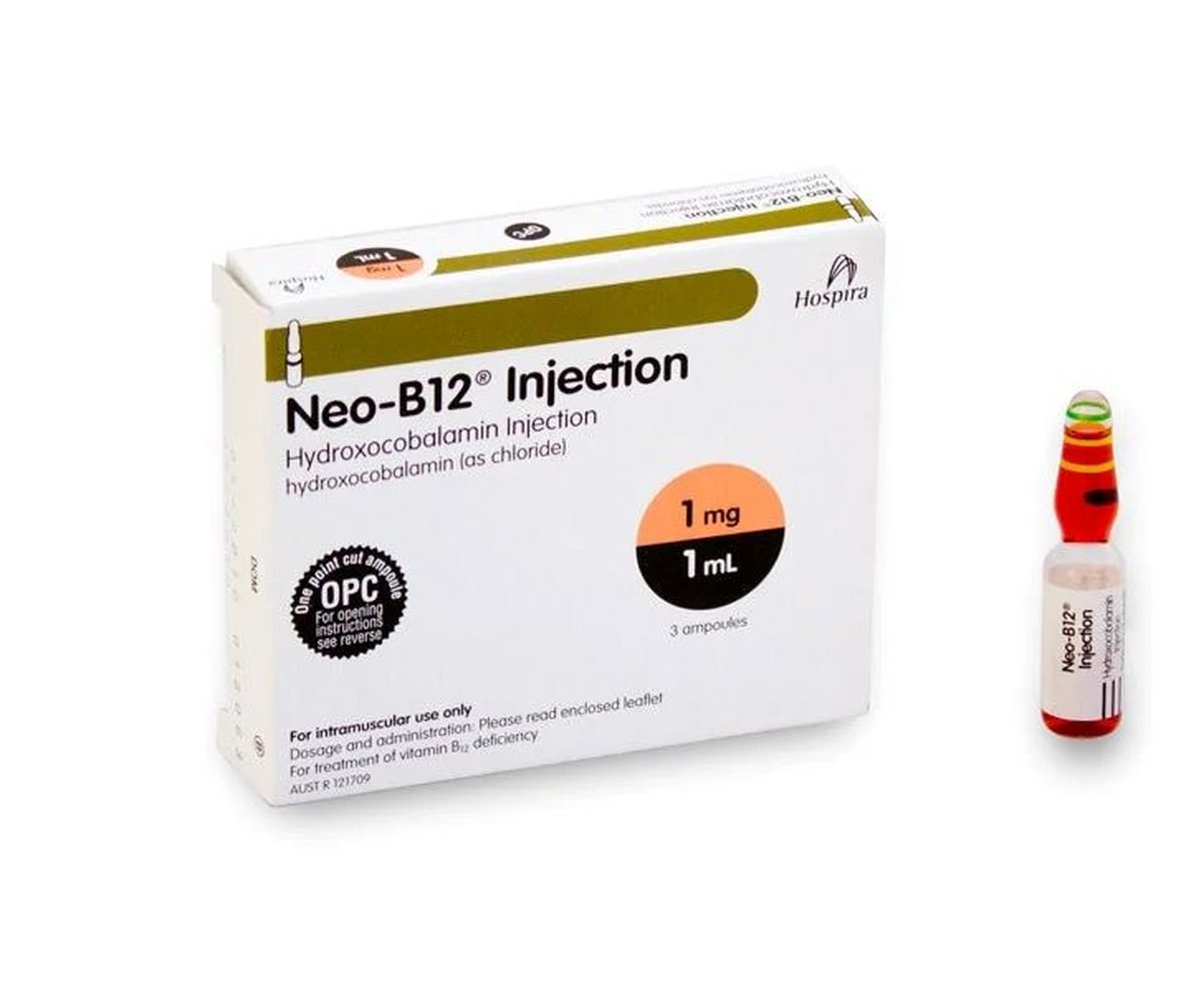 Neo-B12 Injection 1000mcg/mL 3 x 1mL Ampoules