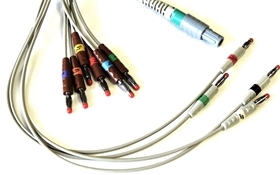 Norav NR 10 Lead 12 Channel Banana Patient Cable for Norav 1200 Bluetooth ECG Unit 