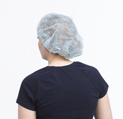 OWEAR Bouffant Round Cap Blue. Box of 250