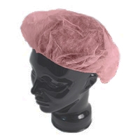OWEAR Bouffant Round Cap Red. Box of 250
