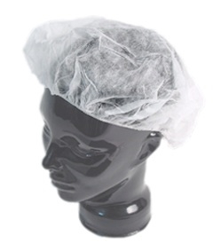OWEAR Bouffant Round Cap White. Box of 500
