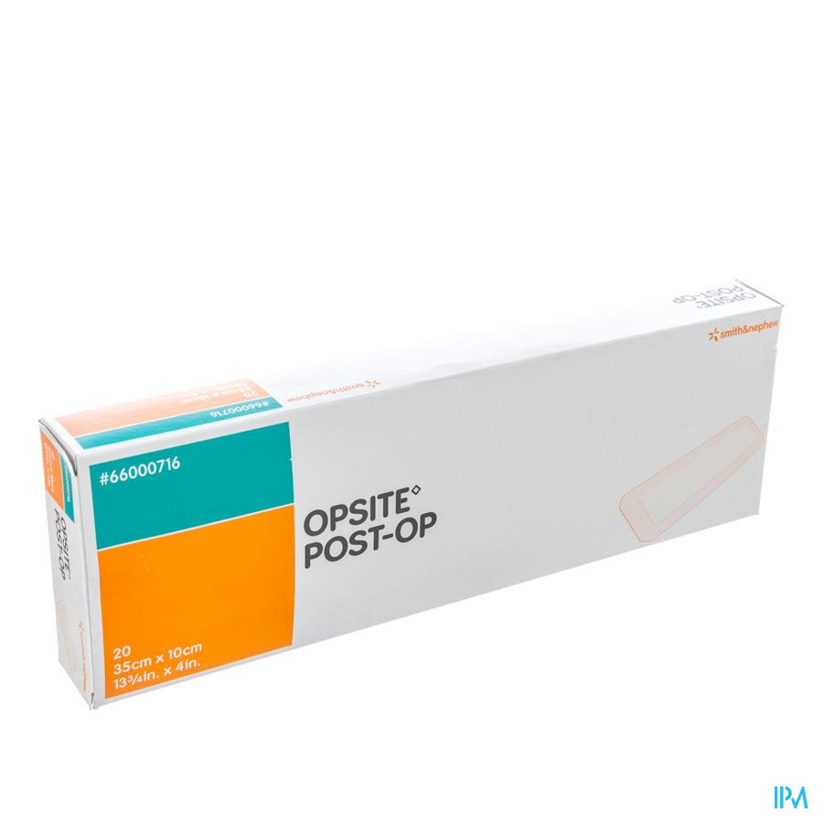 Opsite Post-Op Transparent Island Dressing 35cm x 10cm. Box of 20 