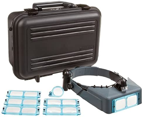 Optivisor Complete Set with Case & 6 Lens 1.5x-3.5x Focal Length 4