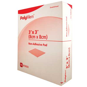 PolymemNon-AdhesiveMembranePad8CmX8CmBoxOf15