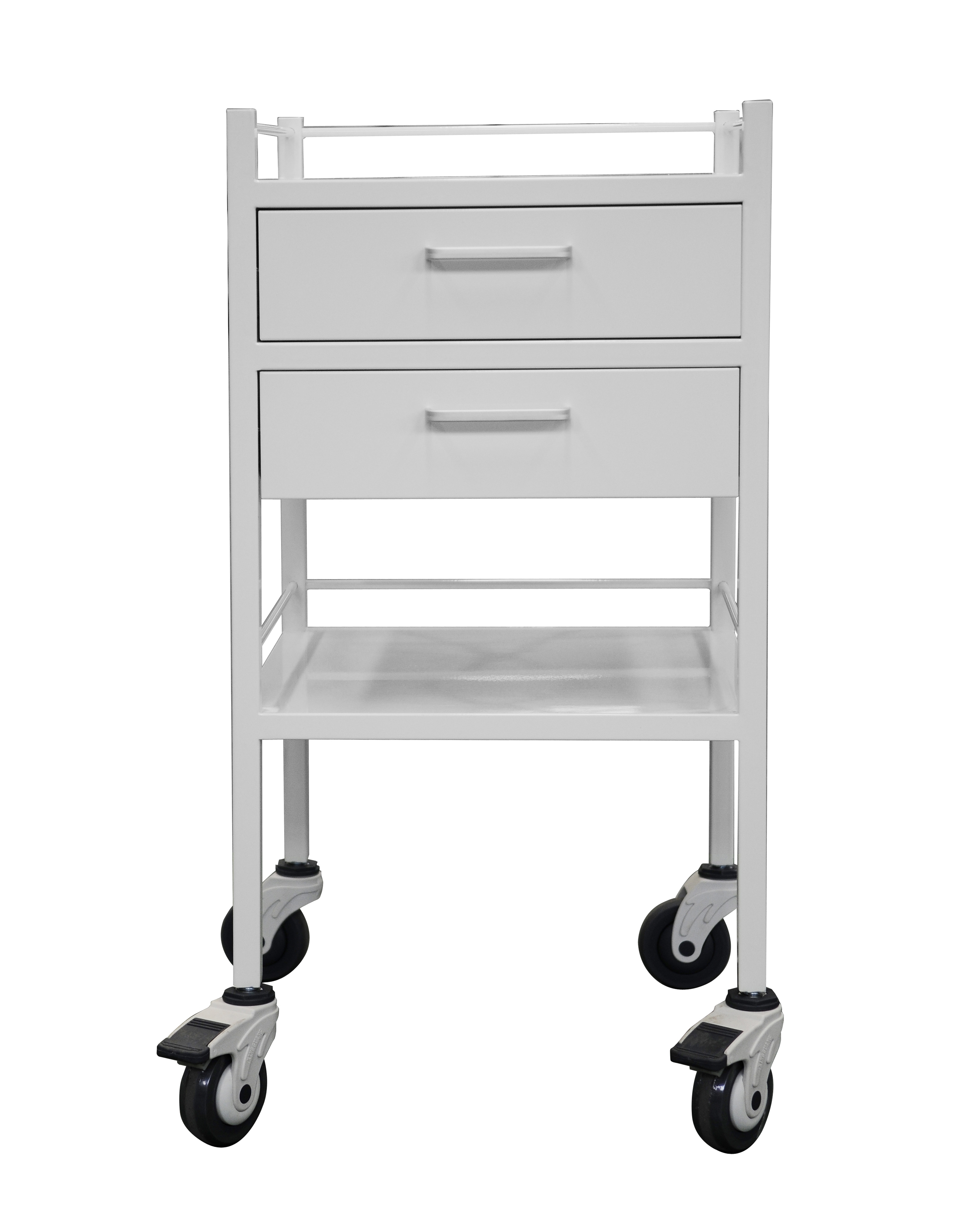 PowderCoatedInstrumentTrolleyWithTwoDrawers