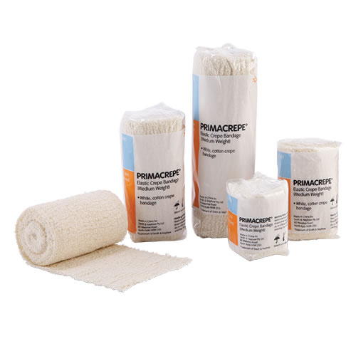 Primacrepe Medium Weight Crepe Bandage 10cm x 1.6m. Pack of 12