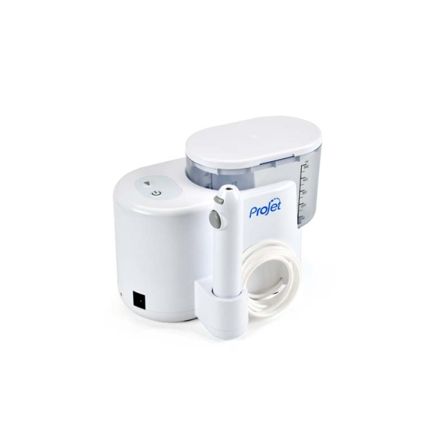 Projet101 Pulsatile Ear Irrigator Kit, Includes 10 Ear Tips, Footswitch and Extra Long Mains Power Cable and Handle Hose 