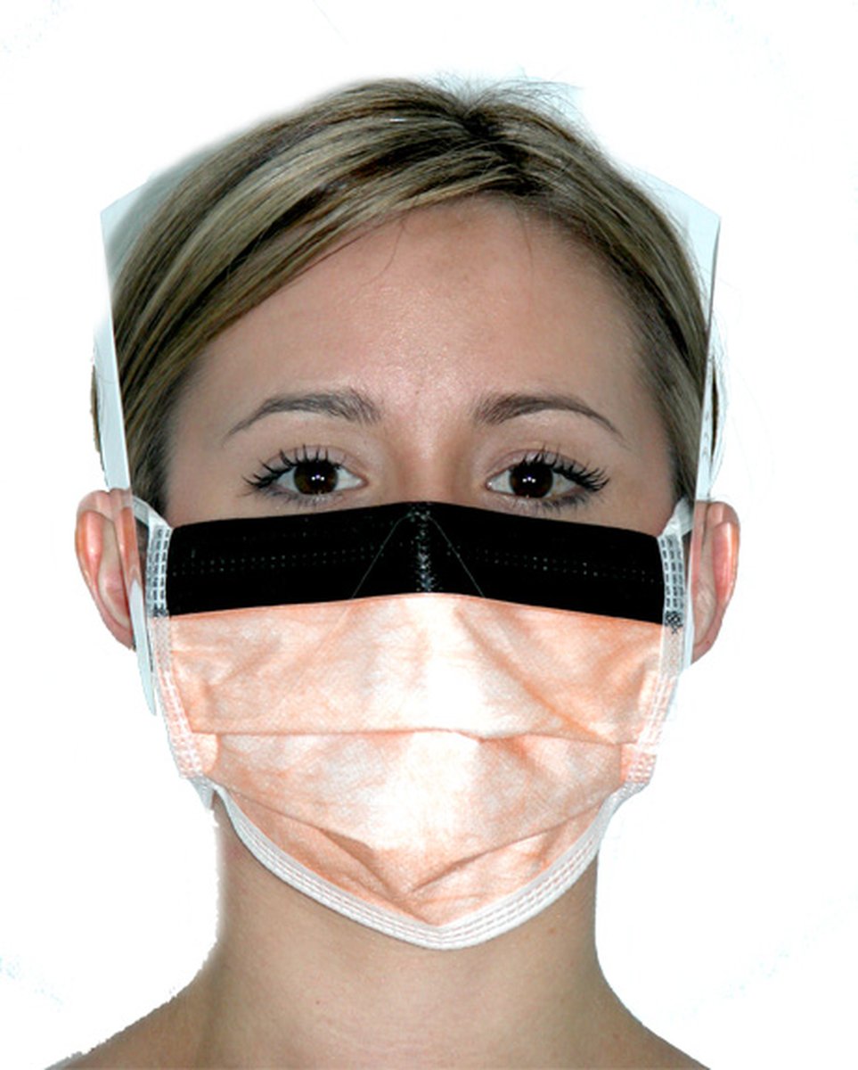 ProShield Clearview Fluid Resistant Visor Mask with Ties. Box of 50