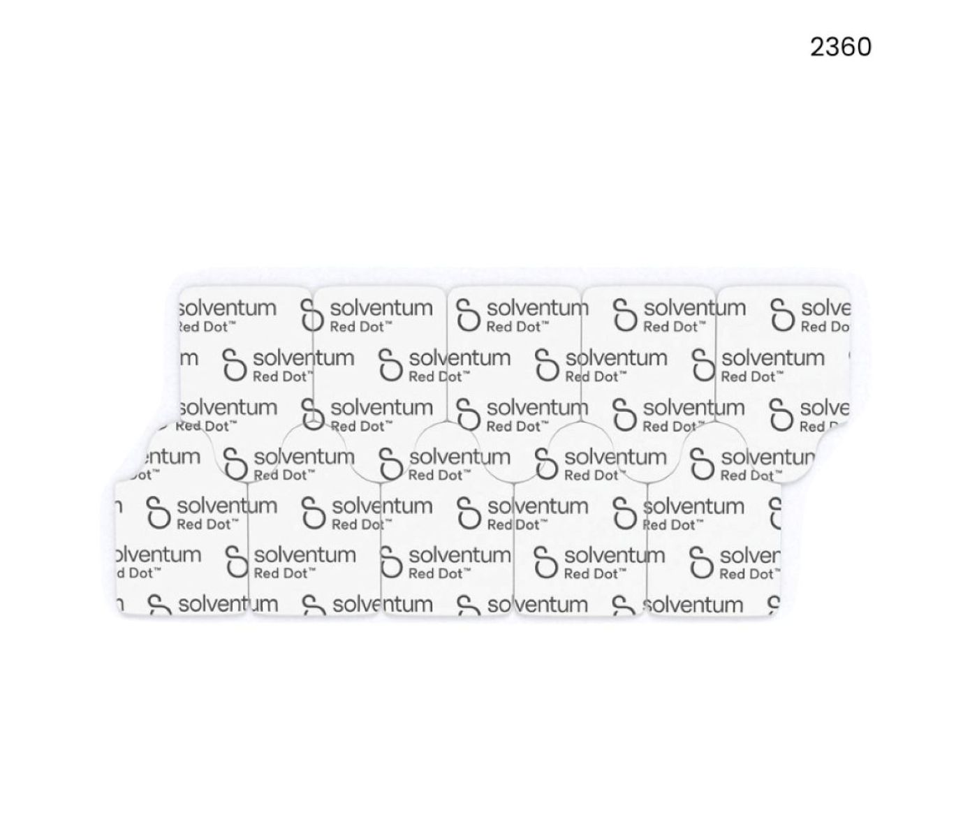 Red Dot Resting ECG Tab Electrodes 30mm x 20mm Black with Superior Adhesion. Pack of 100