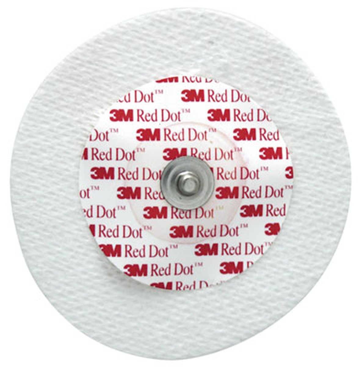 Red Dot Soft Cloth Monitoring ECG Electrode with Press Stud 60mm Diameter. Pack of 50