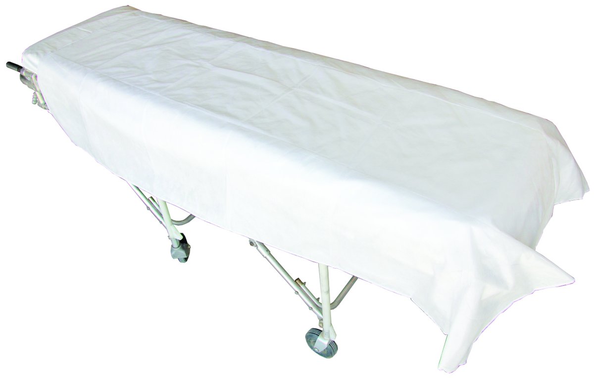 RediCare Disposable Polyfill Blanket White 190cm x 110cm, 300g. Single Blanket