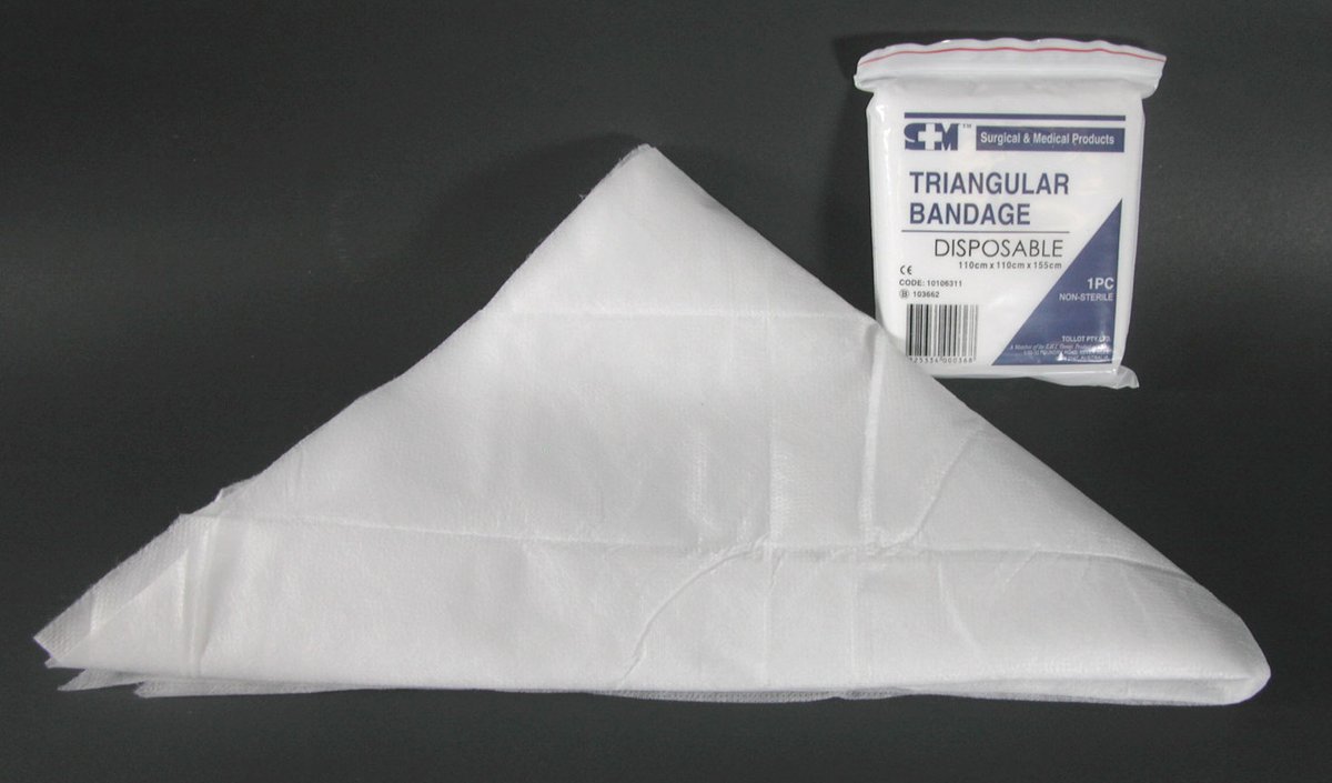 Reuseable Cotton/ Calico Triangular Sling 110cm x 110cm x 155cm