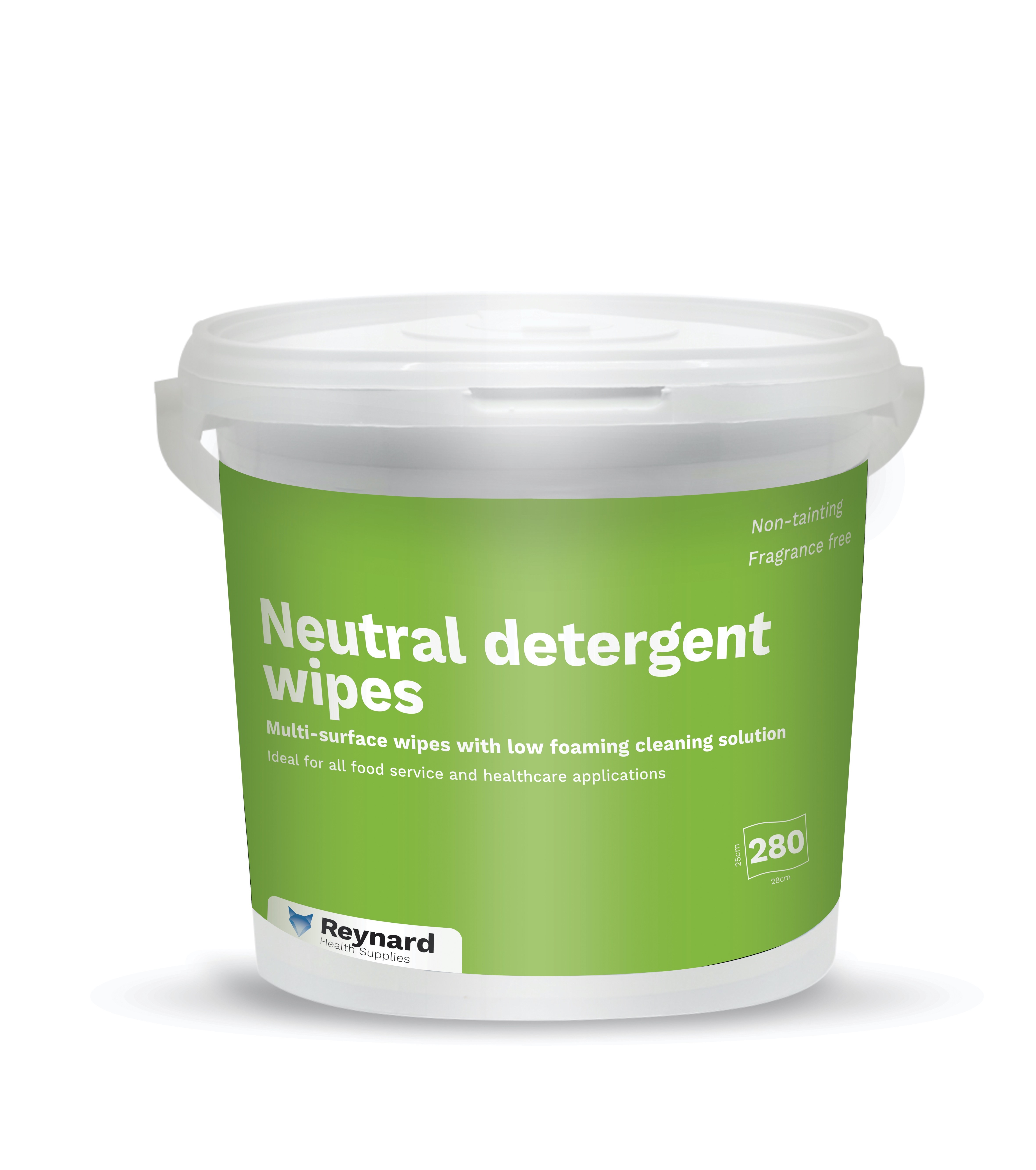 ReynardNeutralDetergentWipes25X28CmTubOf280Wipes