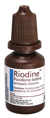 RiodinePovidoneIodine10AntisepticSolution15MlDropperBottle