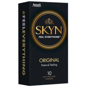 SKYN Lifestyles Condoms, Original, Latex-free. Pack of 10