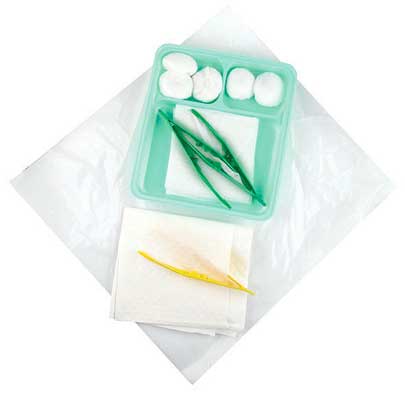 Sage Basic Dressing Pack No.8 with 5 Non-woven Bobs & 2 Non-woven Swabs. Single