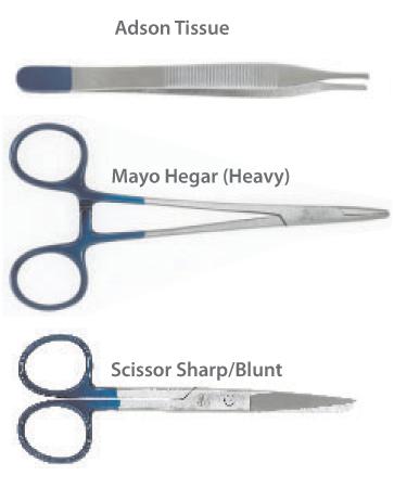 Sage Sterile Suture Instrument Pack #4. Pack of 12