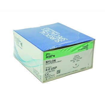 SharpPoint 4/0 Nylon Suture, 18mm