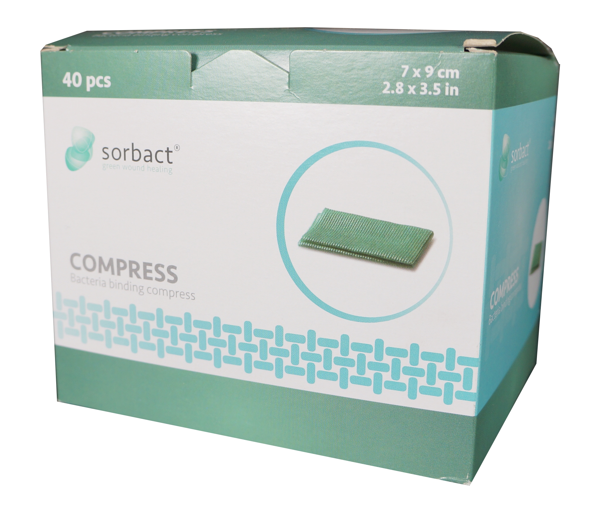 SorbactCompressDressing7CmX9CmBoxOf40