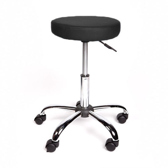 StandardRoundSurgeonsStool-BlackUpholstery