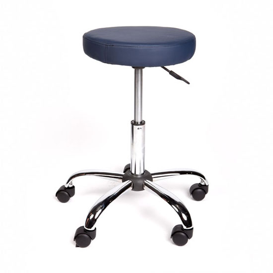 StandardRoundSurgeonsStool-NavyBlue%2cGasLift%2c35CmDia%2cHeightAdj49Cm-63Cm