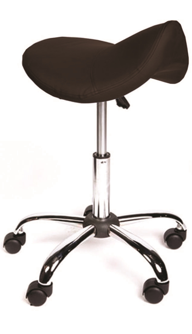 StandardSaddleStool-BlackUpholstery