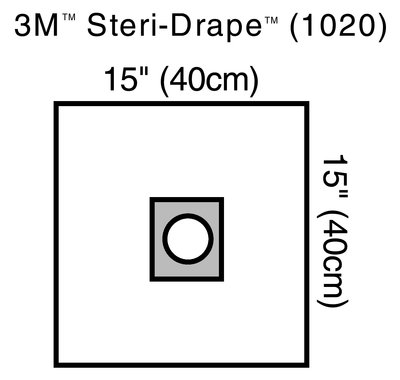 Steri-DrapeFenestratedAdhesiveOphthalmicDrape40CmX40CmPackOf10