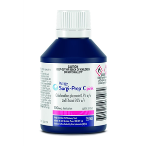 Surgi-PrepC05ChlorhexidineGluconateEthanol70100MlPink