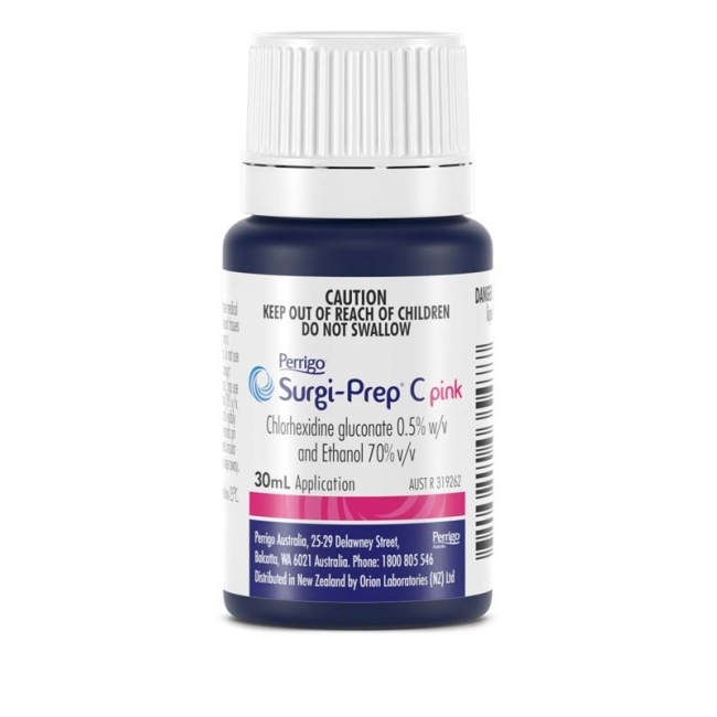 Surgi-PrepC2ChlorhexidineGluconateEthanol7030X30MlPink