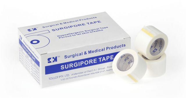 Surgipore Surgical Tape 12.5mm x 9.1m. Box of 24