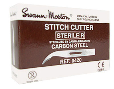 Swann Morton Disposable Stitch Cutters- Long. Box of 100