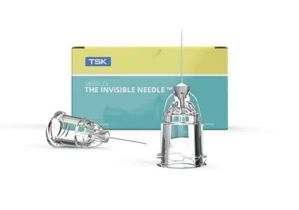 TSK INViSIBLE Low Dead Space Needle, 9mm. Box of 100