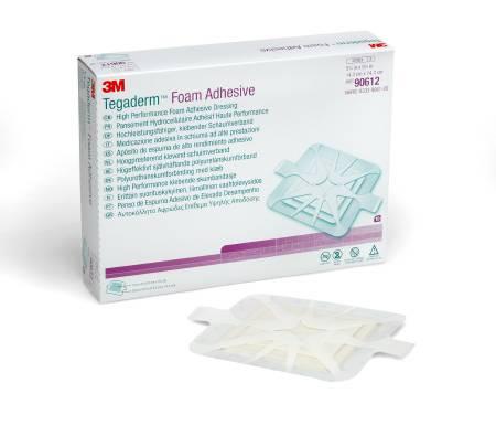 Tegaderm High Performance Foam Adhesive Dressing Square 14.3cm x 14.3cm. Box of 10
