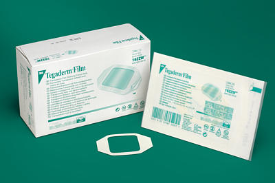 Tegaderm Paediatric IV/Wound Transparent Dressing 4.4cm x 4.4cm. Box of 100