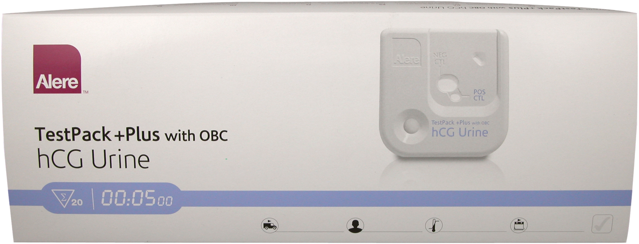TestpackplusHcgUrinePregnancyTestWithOBCBoxOf20