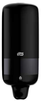 Tork S1 Liquid Soap Dispenser. Black Acrylic