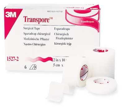 Transpore Clear Surgical Tape 12mm x 9.1m. Pack of 24