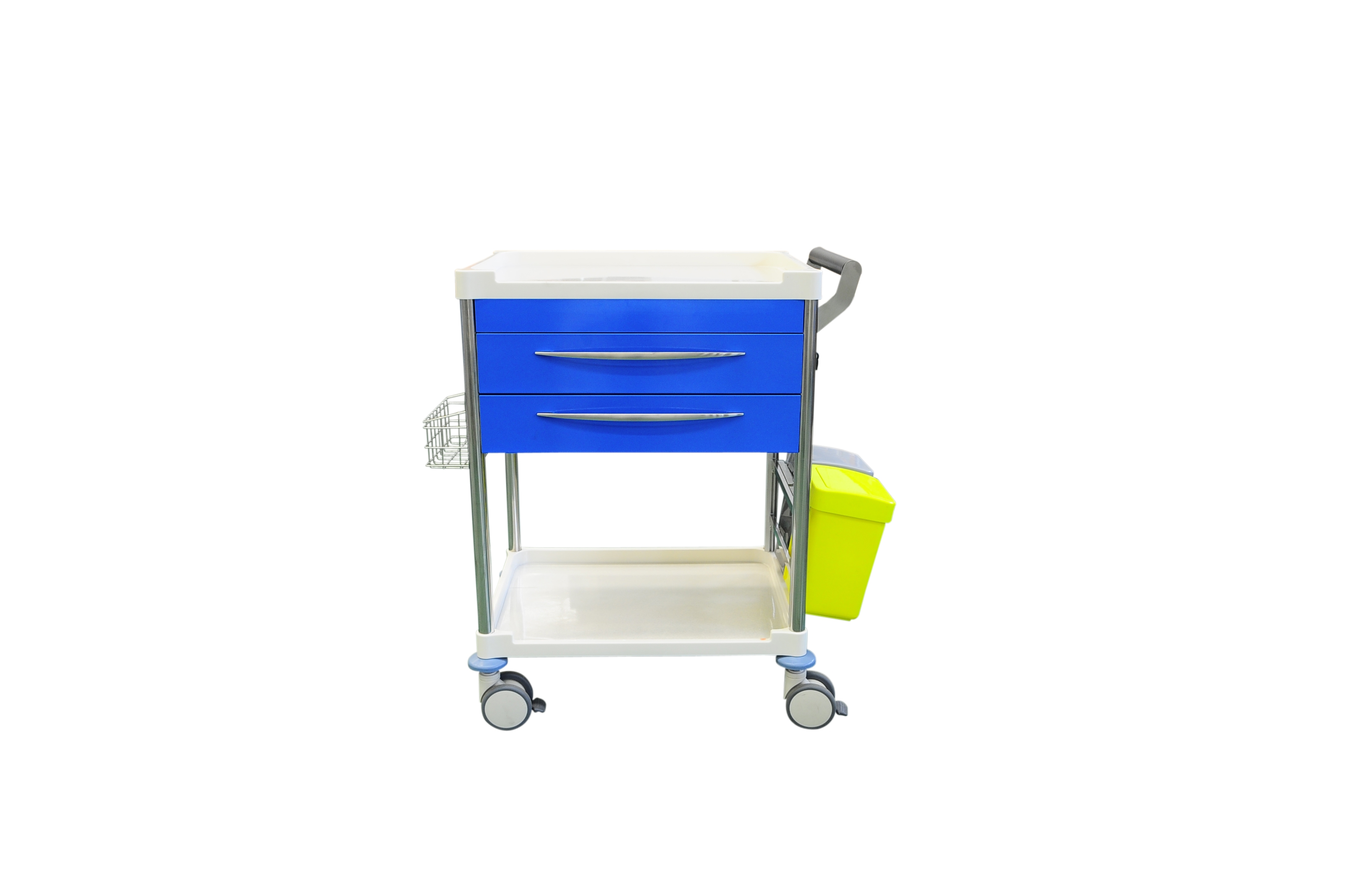 TreatmentTrolleyBlueGreyWithTwoDrawers