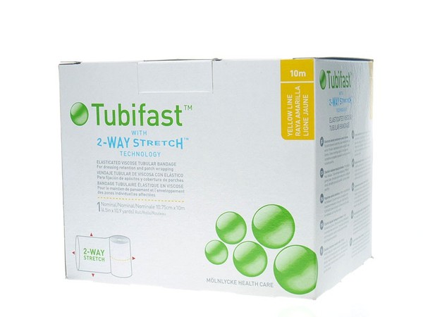 Tubifast Head and Small Trunks x 10m. Yellow