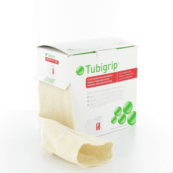 Tubigrip Support Bandage White Size F 10m Roll