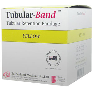 Tubular-Band Retention Bandage 10.75cm - Head and Trunk 10m Yellow