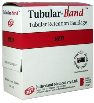 Tubular-Band Retention Bandage 3.5cm - Small Limb 10m Red