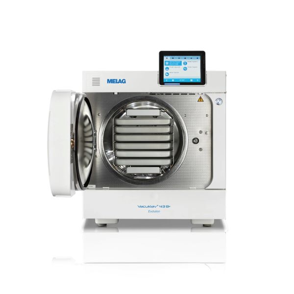 Vacuklav 43B+ Evolution Autoclave Unit 22L, B Class, Stand Alone Unit with Trays, Onboard Data Logger